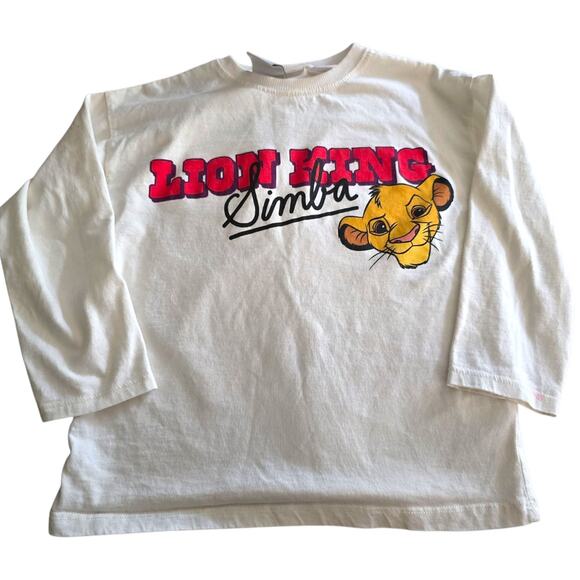 Disney Classics The Lion King Simba Shirt Zara Kids SZ 6 Years - Picture 1 of 9